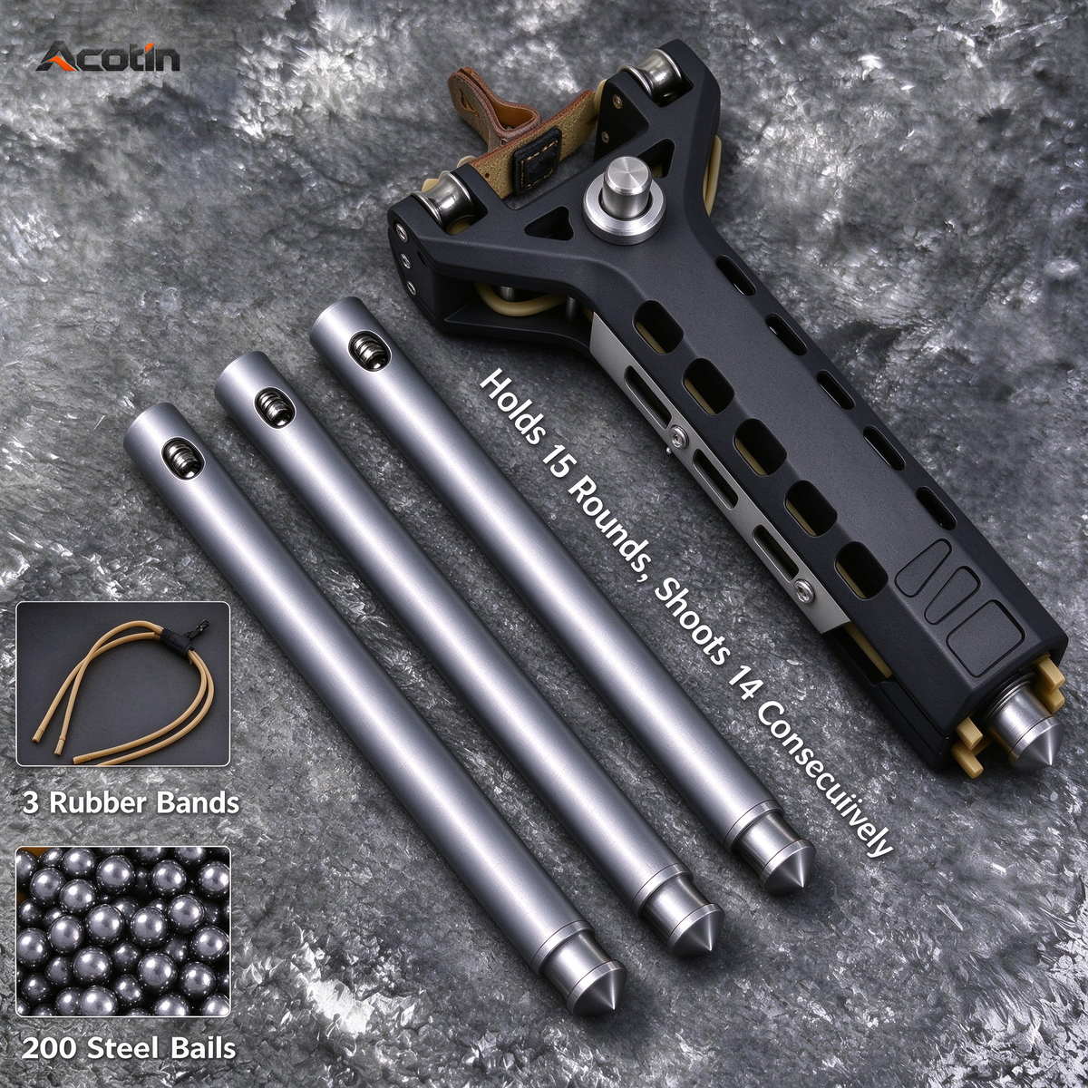 Acotin 15-Shot Automatic Loading Slingshot
